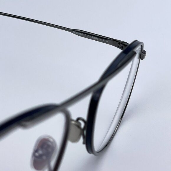 NEW Tom Ford FT5691-B 012 Dark Ruthenium Blue Block Unisex Pilot Eyeglasses - Picture 10 of 11